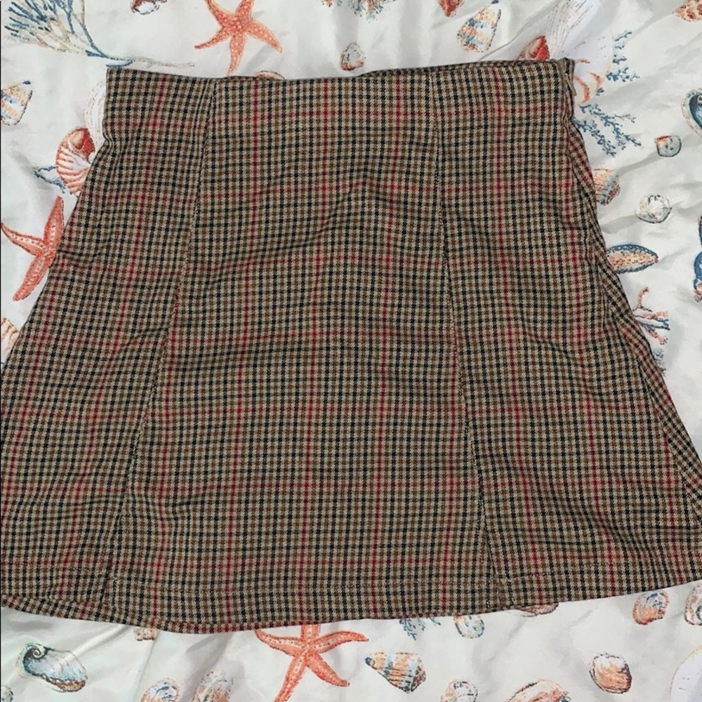 Brandy Melville Plaid Cara Skirt